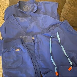 Figs Winning Blue Scrub set